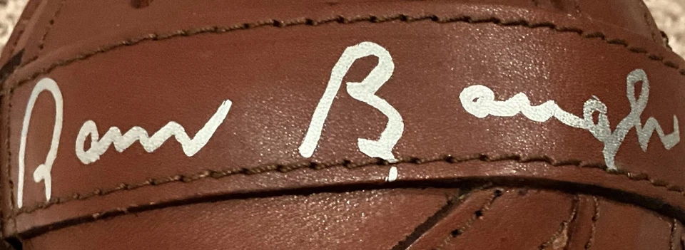 Minicasco de cuero firmado por Sammy Baugh y foto de la firma de los NFL Redskins - Certificado de autenticidad HoF Foto 4 de 4