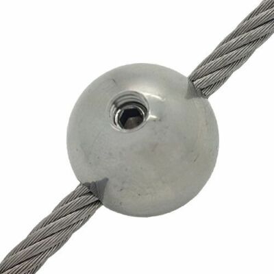 Edelstahl Drahtseil Kugel Endanschlag Klemme 3 mm - 8 mm UK LAGER