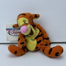 Vintage The Disney Store Mini Bean Bag 9" Tigger Winnie Pooh Beanie Plush w Tags
