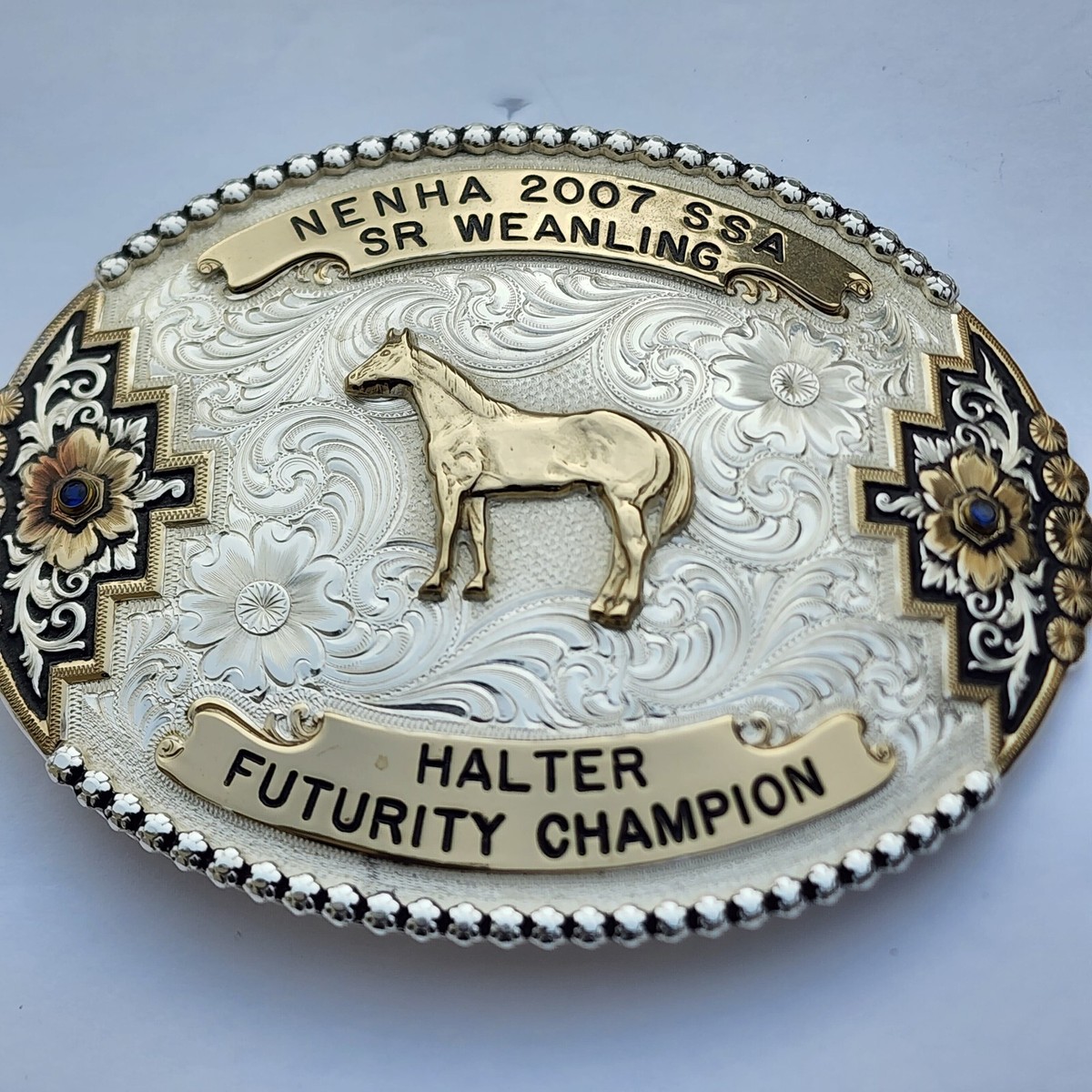 Montana Silversmiths Trophy Belt Buckle Nenha 2007 Weanling