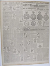 Vintage 1887 GAR GRAND ARMY Civil War Veterans Reunion Newspaper