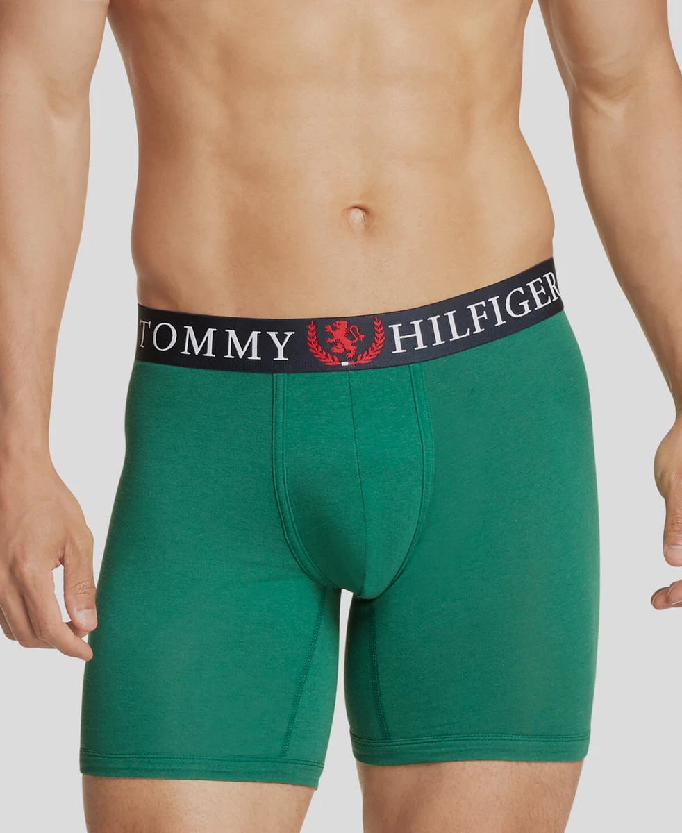 $30 Tommy Hilfiger Underwear Green Logo Bamboo Boxer Briefs Size M eBay