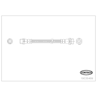Corteco Brake Hydraulic Hose for BMW 19036499