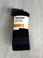 New Timberland Socks 4 Pair Men s Black Wool Blend Cushioned Boot Socks Outdoors