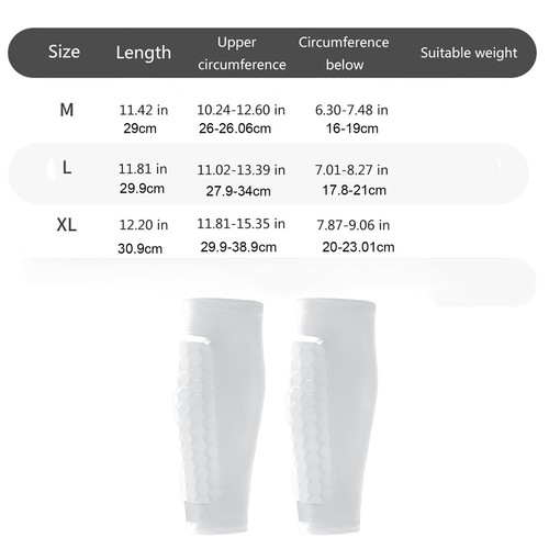 Ski, Soccer Shin Guard Sleeves, Sport Soccer Leg Shin Pads Guard Socks Football - Picture 8 of 18