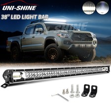 38inch Dual Row Led Light Bar Spot Flood Combo Offroad Bumper Truck Suv Atv Utv