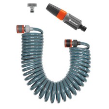 Gardena 4648-26 Spiralschlauch 15m komplett mit Beschl&auml;gen und Gie&szlig;lanze