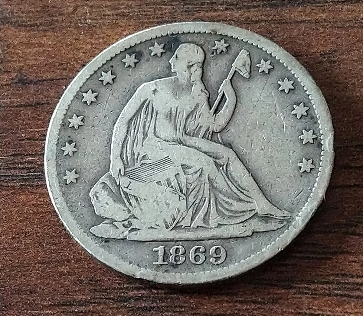 1869 Year Seated Liberty US Half Dollars (1839-1891) for sale | eBay