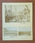 Unusual Cabinet-Style Card with 3 Mathew Brady Photographs - 1 Large photo, 2 sm