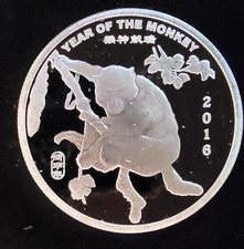 2016 Year Of Monkey Zodiac Lunar Calendar Bullion-999 Silver 1 Oz Ounce Art Coin 104.99 per troy oz