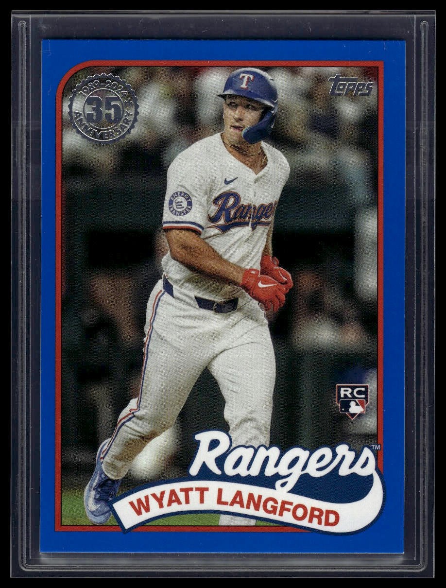 2024 Topps Update Wyatt Langford 1989 Topps 35th Anniversary Blue