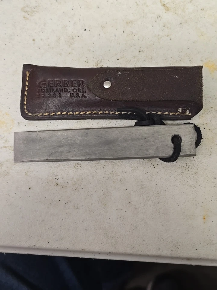 Cincel vintage Gerber Steel Hone 97223 Portland Ore 5" Foto 4 de 4