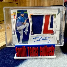 2022 National Treasures Thomas Szapucki Holo Gold RC Silhouettes Patch Auto  /25