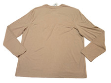 Sonoma NWT Mens Lightweight Pajamas Top Tan Long Sleeves XXL Cotton Polyester