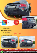 💫ART.5431 Hinterer Diffusor Audi TT 8N – Einzel- Oder Doppel-Auspuff💫