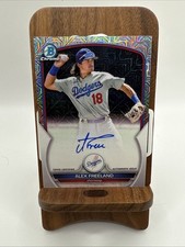 ALEX FREELAND 2023 BOWMAN CHROME MOJO REFRACTOR AUTO ROOKIE CARD DODGERS
