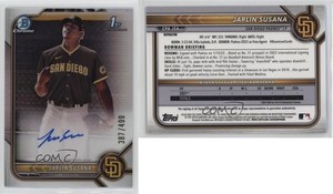 2022 Bowman Chrome Prospect Auto Refractor /499 Jarlin Susana #CPA-JSA Auto