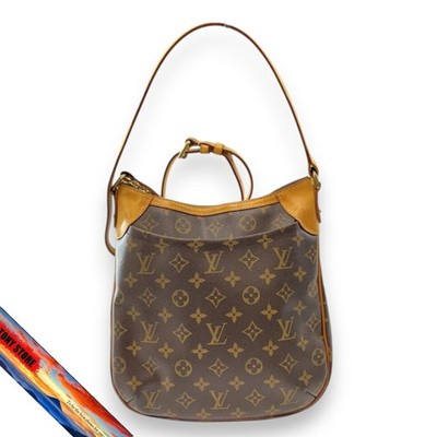 Louis Vuitton Odeon PM Monogram Canvas Bag Brown PVC Crossbody Purse