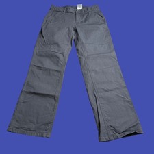 Carhartt Boys Size 12 Cargo Carpenter Pants Gray Utility Workwear Outdoor