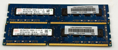 Hynix 8GB (2 × 4GB) DDR3 Desk Top RAM Arbeitsspeicher 1600MHz PC3 12800U 2 Sticks