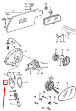 Retroviseur droit (ou coque) Porsche 968