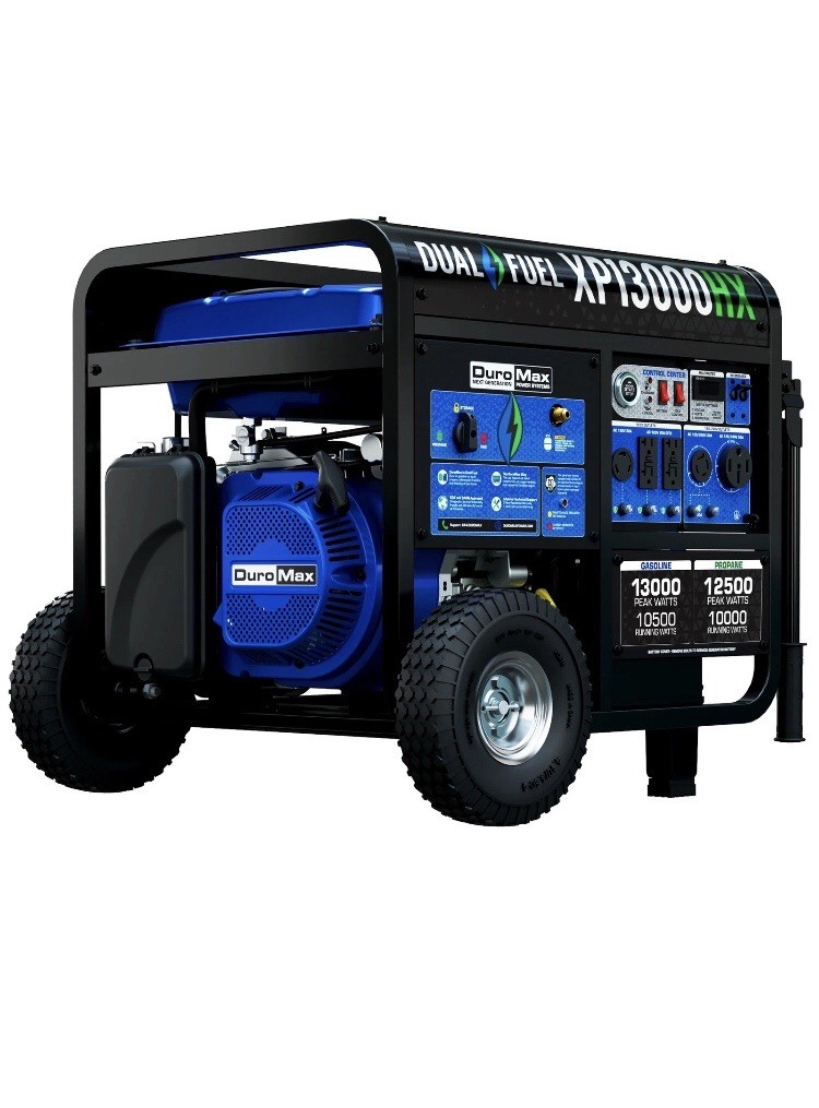DuroMax XP13000HX 13,000 Watt Portable Dual Fuel Gas Propane