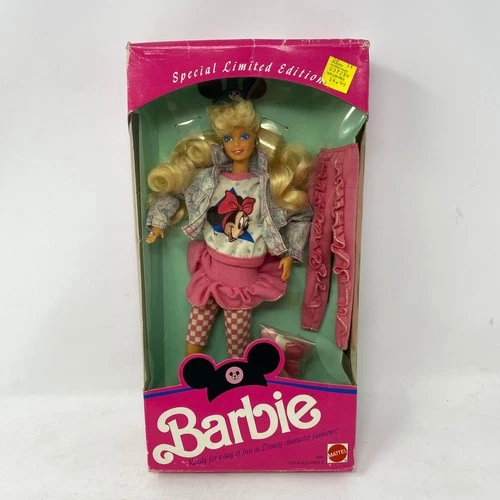 Vintage 1990 Mattel Disney Barbie Special Limited Edition Minnie Mouse Doll 4385
