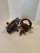 Two VTG Steel Jaw Animal Traps Rusty. S-M Animals Collectable Made In USA