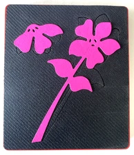 Sizzix Large Red Original Die Cutter ~ FLOWER,  DOGWOOD W/ STEM ~ Card Craft Cut