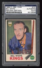 1969 O-Pee-Chee 101 Bill White PSA/DNA HQ Card & Autograph Los Angeles King Auto