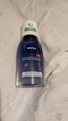 NIVEA Double Effect Waterproof Eye Make-Up Remover 125ml Biotin Wimpernschutz