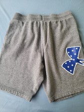 UNDER ARMOUR Freedom Rival Fleece 10 Shorts Gray Men s Size Large