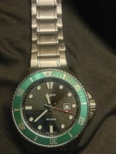 Casio Duro MDV-107D-3AVEF Men's Watch Green Bezel 200M WR Stainless Steel