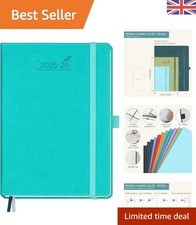 2026 Turquoise A5 Diary: Practical Weekly Planner with Time Slots & Pen Holder