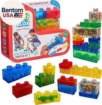 Jelly Blox Creative Kit | Includes 20 Blocks | Toddler & Preschool Building Bloc
