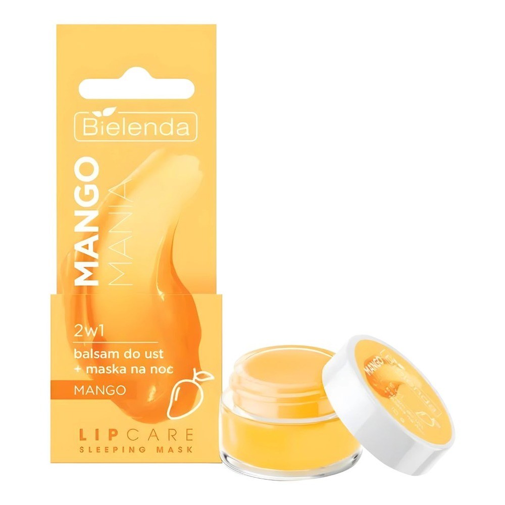 Bielenda Lip Care Sleeping Mask Mango Mania 2in1 Lip Balm + Night Mask 10g - Image 2