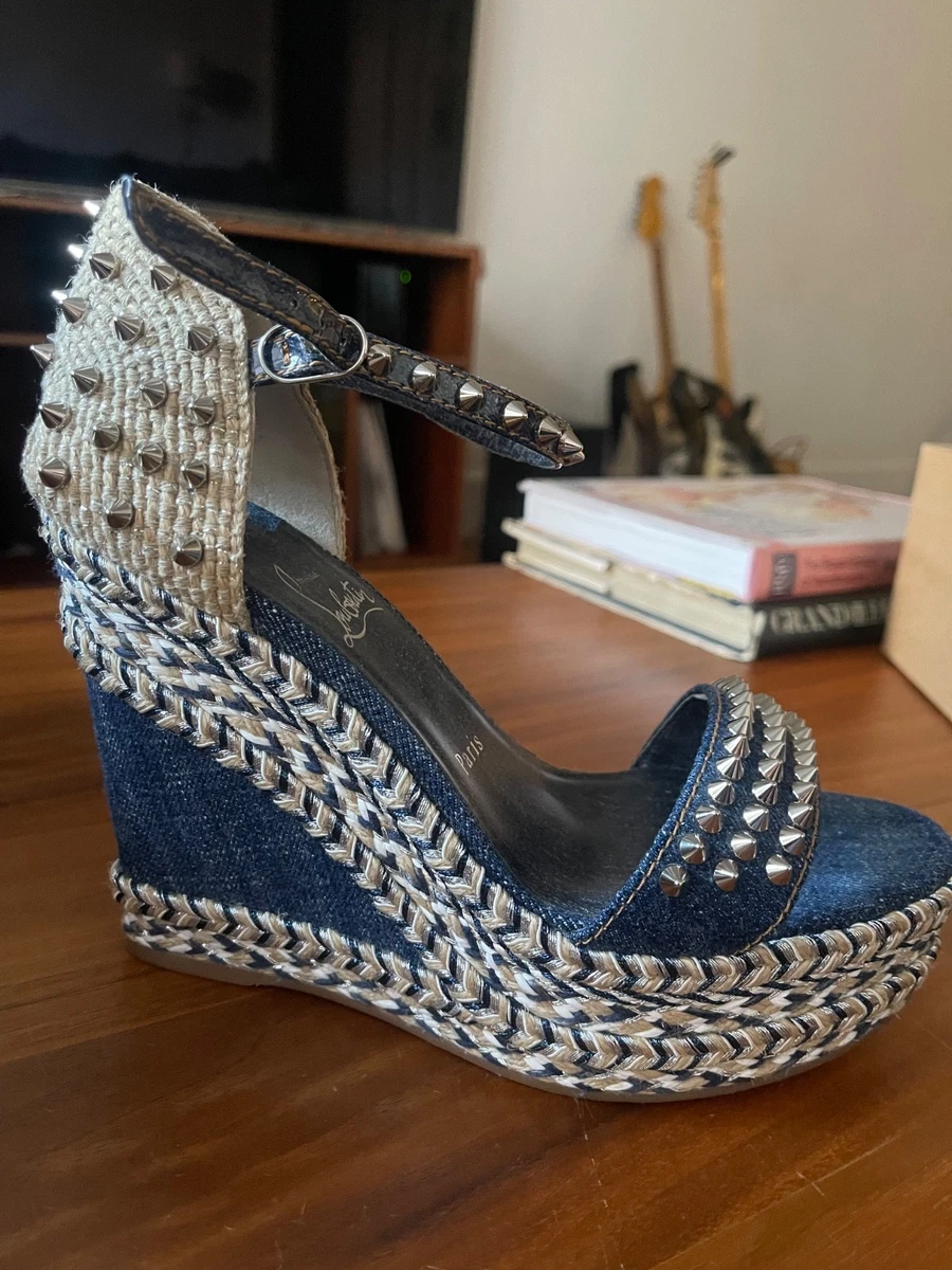 Christian Louboutin Women's Blue Spikes for sale | eBay