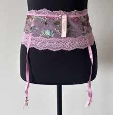 Victoria's Secret Dream Angels Garter Belt Floral Embroidery XS/S Romantic NWT