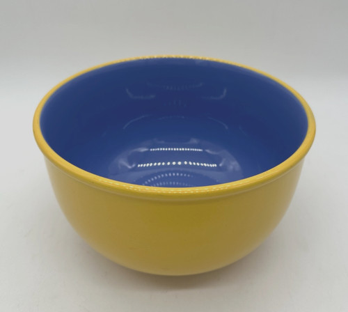 Lindt Stymeist Colorway Round Serving Bowl, Light Blue & Yellow, 8 1/8" x 4 7/8"