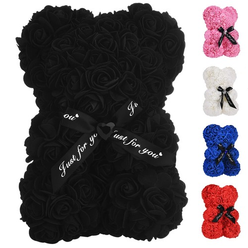 Artificial Rose Flower Bear,Perfect Romantic Gift for Her, Valentine's Mother...