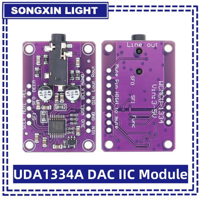 UDA1334A I2S Stereo DAC Audio Decoder 3,3-5V Modul Schnittstelle ESP32, Arduino