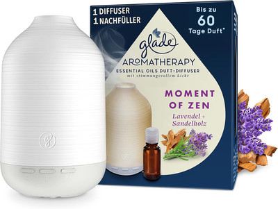 Glade Aromatherapy Essential Oils Duft-Diffuser Starterset Nachfüller, Moment of