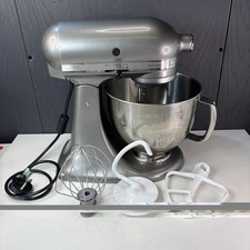 KitchenAid Artisan Stand Mixer Contour Silver 5-Quart EXCELLENT Clean Working