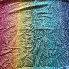 Yaro Slings Elvish Rainbow Woven Wrap Baby Carrier Size 2 Cotton Linen Blend