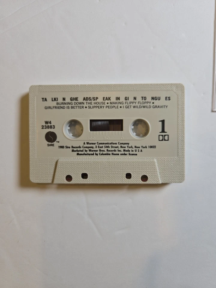 Talking Heads Speaking In Tongues cassette tape Classic Punk Alt Rock 80s 1983 Foto 4 de 4