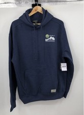 Eddie Bauer Navy Double Sided Outdoor Pullover Hoodie Men's M Outdoor Hoodie