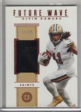 Alvin Kamara Football Panini #FW11 Future Wave Materials SNMEM Saints