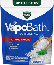 Vicks VapoBath Bath Crystals Soothing Vapors 24 oz 8 Baths