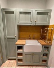 Utility/Small Kitchen Belfast Sink Unit, Larder & 2 Wall Cupboards