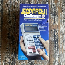 Jeopardy Challenger 1987 Toys R Us Scorekeeper Handheld Game Trebek Interactive